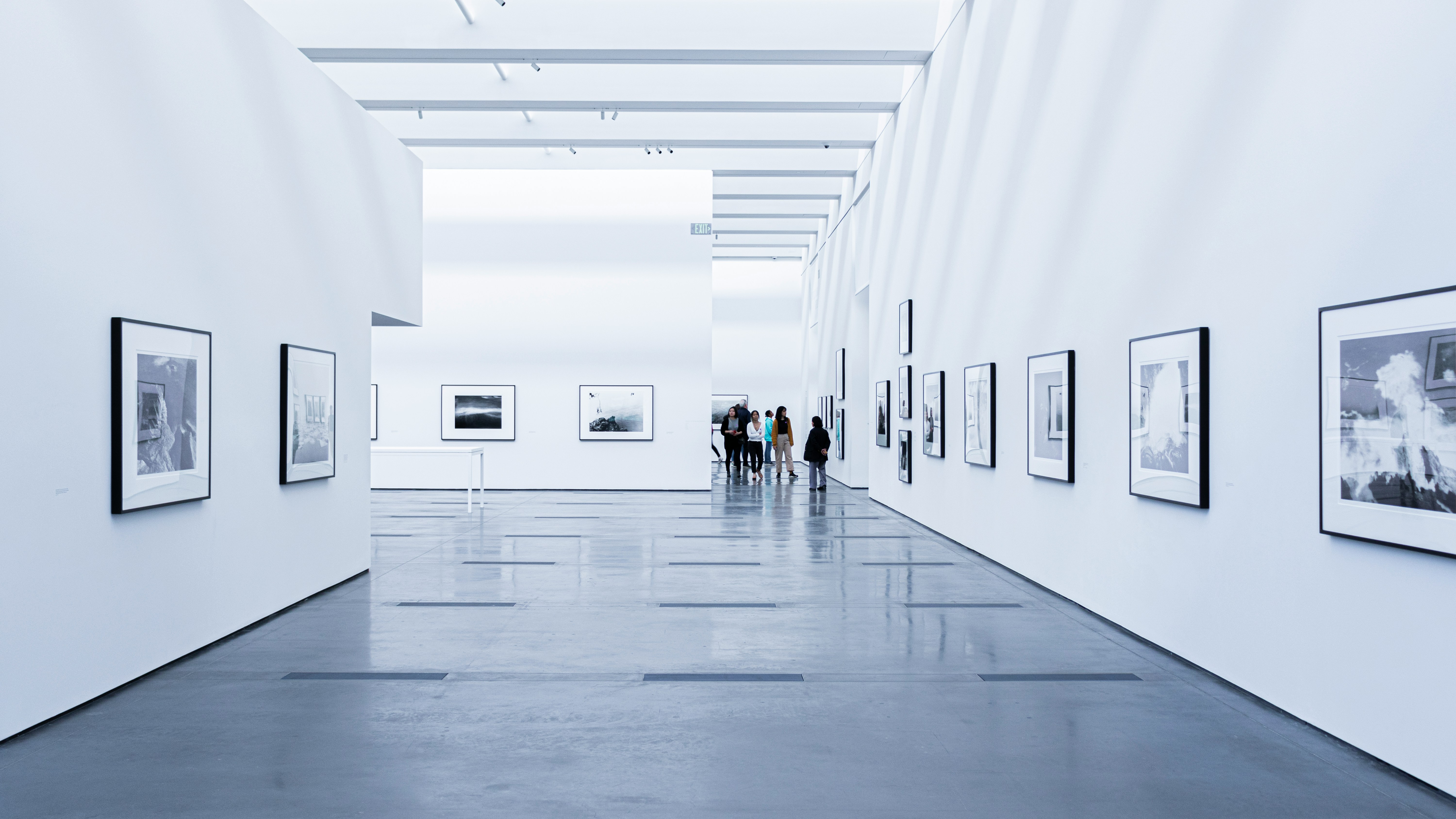 Modern art exhibition